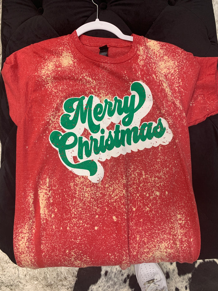 Bleached Merry Christmas Tee